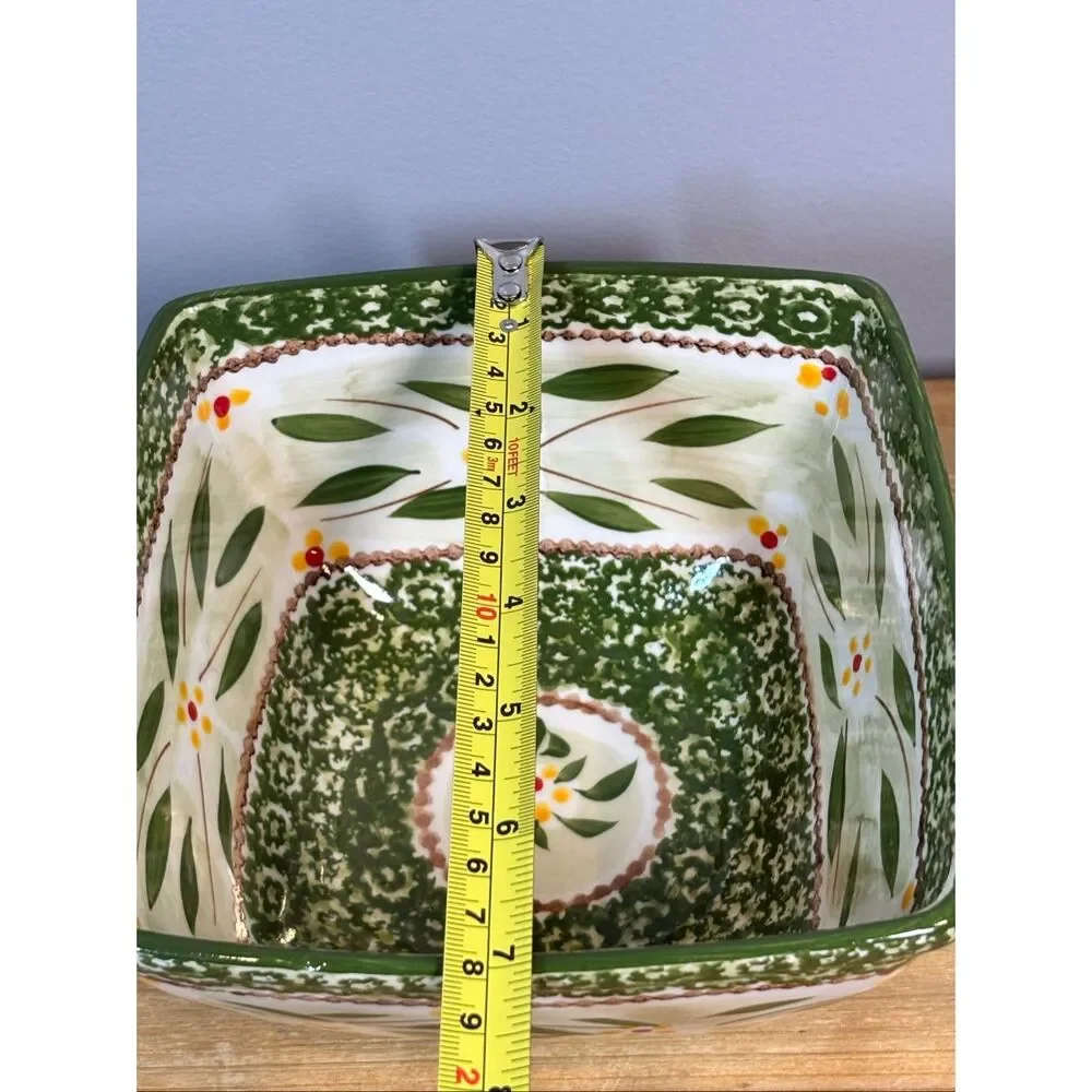 Temp-tations old world 7” green mixing bowl with lid - Picture 6 of 10